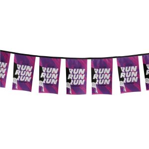 Sublimated Single-Sided Polyester Rectangle Bunting - 10m